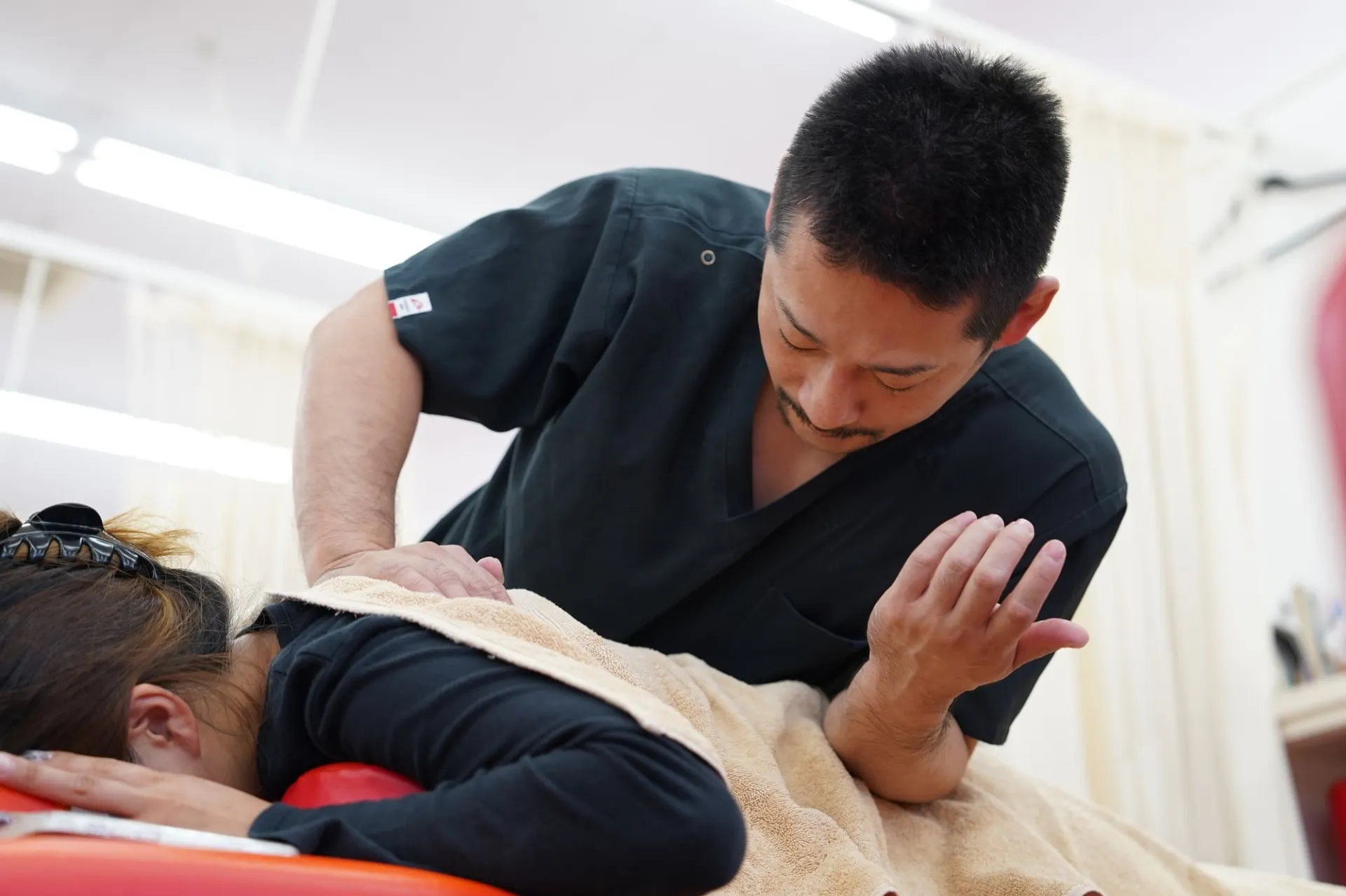 施術の様子